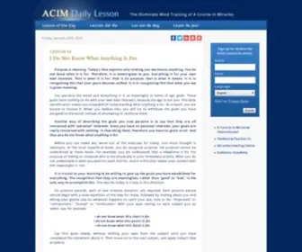 Acimdailylesson.com(ACIM Daily Lesson) Screenshot