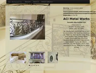 Acimetals.com(ACI Metalworks) Screenshot