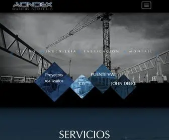 Acindex.com.mx(Inicio) Screenshot