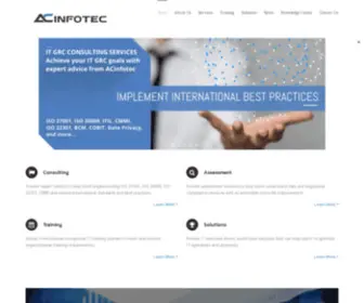 Acinfotec.com(Iso 27001) Screenshot