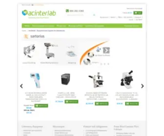 Acintergroup.com(Lab Equipment) Screenshot