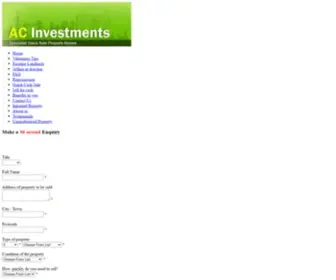 Acinvestments.co.uk(Quick Sale Property Buyers) Screenshot