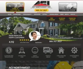 Acinw.com(Coeur d’Alene & Spokane Heating) Screenshot