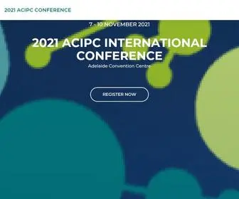 Acipcconference.com.au(2021 ACIPC Conference) Screenshot