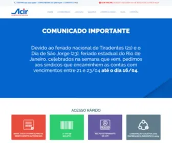 Aciradm.com.br(Acir) Screenshot