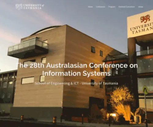 Acis2017.org(ACISThe 28th Australasian Conference on Information Systems) Screenshot