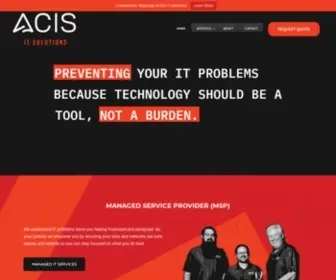 Acisitsolutions.com(ACIS IT Solutions) Screenshot