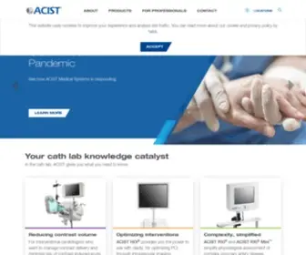 Acist.com(ACIST Medical Systems) Screenshot