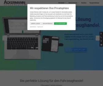Ackermann-Netsolution.de(Autohändler Software) Screenshot