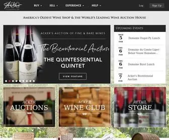 Ackerwines.com(Acker Wines) Screenshot