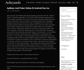 Ackeyandz.com Screenshot