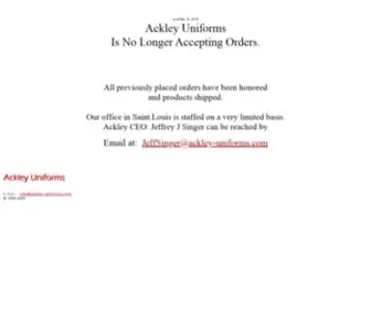 Ackley-Uniforms.com(Ackley Uniforms SinceLandau Scrubs) Screenshot