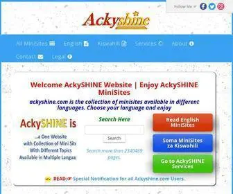 Ackyshine.com(Welcome AckySHINE Website) Screenshot