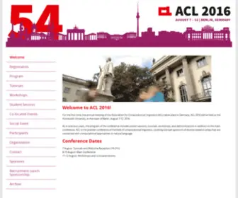 ACL2016.org(ACL) Screenshot