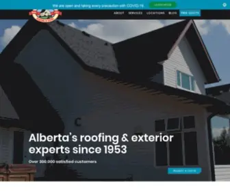 Aclark.ca(Edmonton & Calgary Roofing Contractors) Screenshot