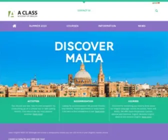 Aclassenglish.com(AClass Academy of English) Screenshot