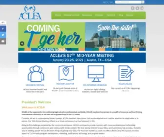 Aclea.org(Association For Continuing Legal Education (ACLEA)) Screenshot