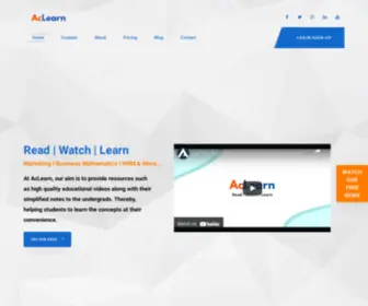 Aclearn.in(AcLearn) Screenshot