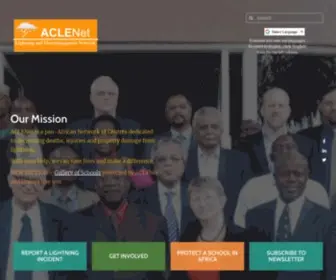 Aclenet.org(African Centres for Lightning and Electromagnetics Network) Screenshot