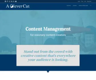 Aclevercat.com(Content repurposing service for visionary content creators) Screenshot