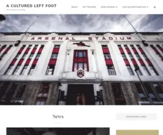 Aclfarsenal.co.uk(A Cultured Left Foot) Screenshot