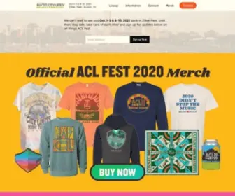 Aclfestival.com(ACL Music Festival) Screenshot