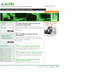 Aclife.com.ar(Sistema de gestión de prestaciones) Screenshot