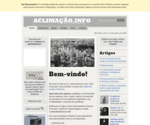 Aclimacao.info(Aclimacao info) Screenshot