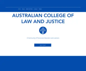 ACLJ.online(The Australian College of Law and Justice) Screenshot