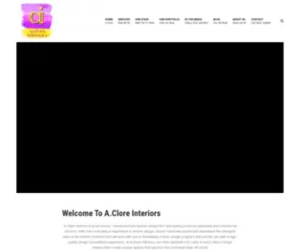 Acloreinteriors.com(A.Clore Interiors) Screenshot