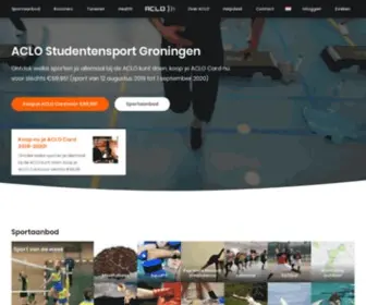Aclosport.nl(ACLO Studentensport Groningen) Screenshot