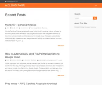 Acloudpage.com(A Cloud Page) Screenshot