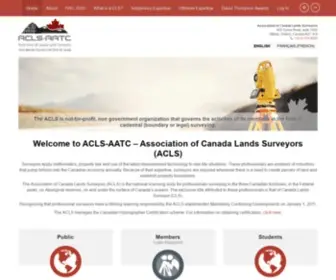 ACLS-AAtc.ca(Association of Canada Lands Surveyors (ACLS)) Screenshot