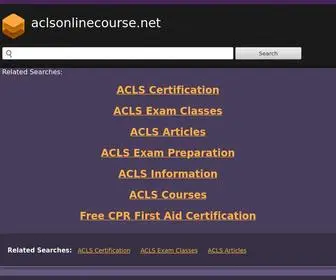 Aclsonlinecourse.net(aclsonlinecourse) Screenshot