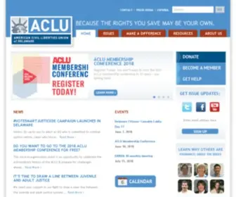 Aclu-DE.org(ACLU Delaware) Screenshot