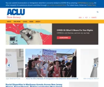 Aclu-NJ.org(The American Civil Liberties Union of New Jersey) Screenshot