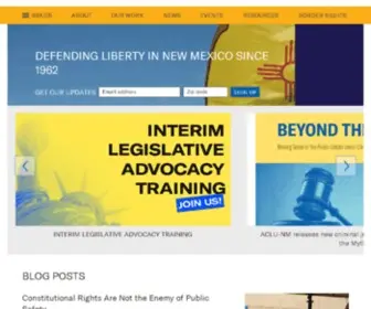 Aclu-NM.org(ACLU of New Mexico) Screenshot