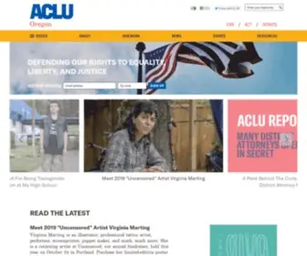 Aclu-OR.org(ACLU of Oregon) Screenshot