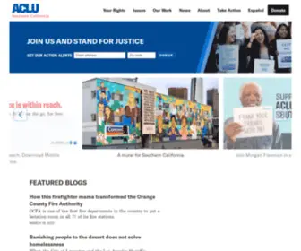 Aclu-SC.org(ACLU of Southern California) Screenshot