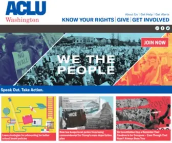 Aclu-WA.org(ACLU of Washington) Screenshot