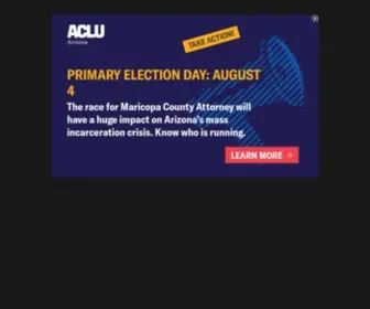 Acluaz.org(The American Civil Liberties Union of Arizona) Screenshot