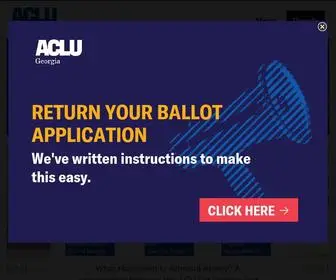 Acluga.org(ACLU of Georgia) Screenshot