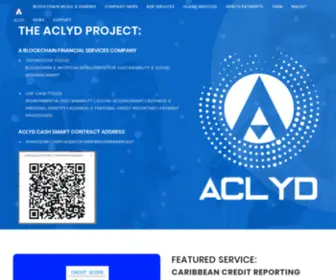 Aclyd.com(Aclyd Blockchain Business Services) Screenshot