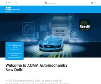 Acma-Automechanika.in(ACMA Automechanika New Delhi) Screenshot