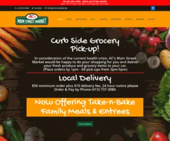 Acmainstreetmarket.com(Catering and Gourmet Deli at it's best) Screenshot