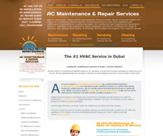 Acmaintenancedubai.com(#1 HVAC Service In Dubai I AC Maintenance & Repair Services) Screenshot