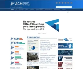 ACM.cat(Associació Catalana de Municipis) Screenshot
