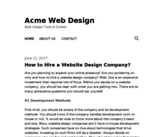 Acme-WEB-Design.info(Acme WEB Design info) Screenshot