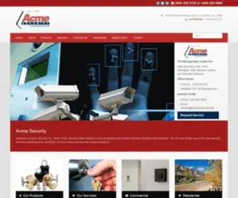 Acme4Security.com(Acme Security Commercial & Residential Security Service) Screenshot