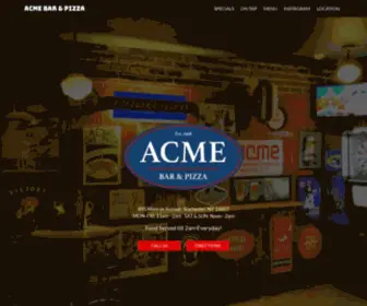 Acmebarandpizza.com(Acme Bar & Pizza) Screenshot